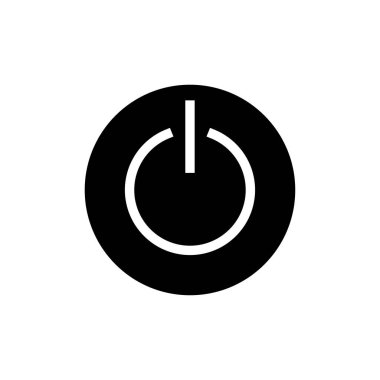 Web ve mobil uygulama için güç simgesi vektörü. Güç Anahtarı işareti ve sembolü. Elektrik gücü.