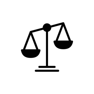 Web ve mobil uygulama için simge vektörünü ölçeklendirir. Kanun ölçekli ikon. Adalet işareti ve sembol