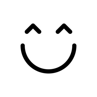 Web ve mobil uygulama için gülümse simgesi vektörü. Gülümseme simgesi. Geribildirim işareti ve sembol