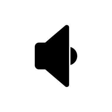 Web ve mobil uygulama için ikon vektörü. Ses düzeyi ve sembol. Hoparlör ikonu. ses sembolü