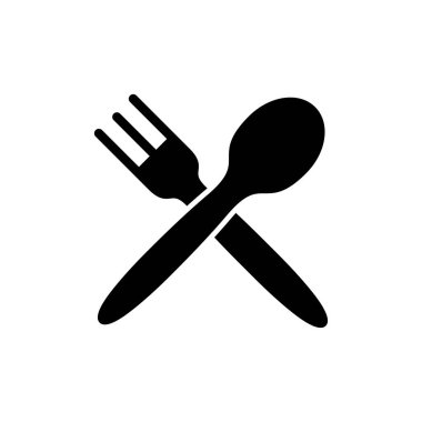 Web ve mobil uygulama için kaşık ve çatal simgesi vektörü. kaşık, çatal ve bıçak ikonu vektörü. Restoran işareti ve sembolü