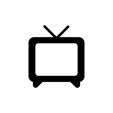 Web ve mobil uygulama için Tv simgesi vektörü. televizyon işareti ve sembol