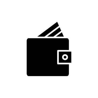 Web ve mobil uygulama için cüzdan simgesi vektörü. cüzdan işareti ve sembol