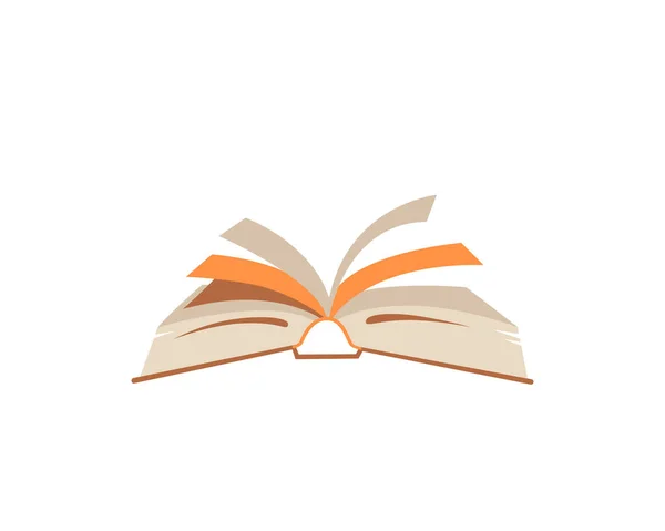 Açık kahverengi turuncu kitap. Basit renk silueti ya da el kitabı işareti, sözlük, rehber, günlük, sözcük dağarcığı, broşür, beyaz arkaplan üzerine günlük. Hikaye anlatma, yayınlama, kitapçı
