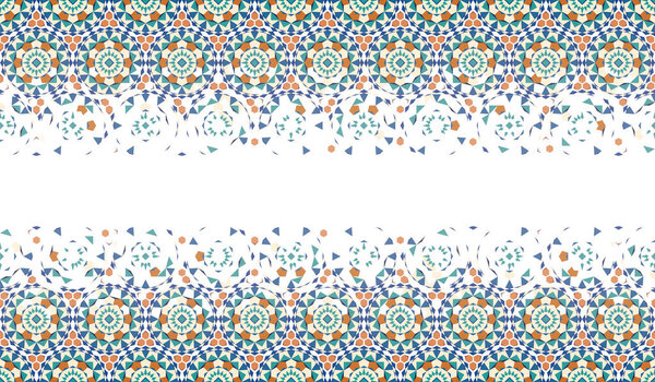 Фоновая геометрическая модель сломанной марокканской мозаики