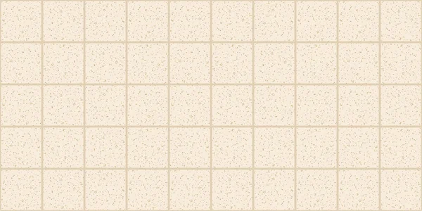 Hintergrund quadratische Steinfliesen in beige mit Punkten und Punkten. Geometrische Tapete — Stockvektor