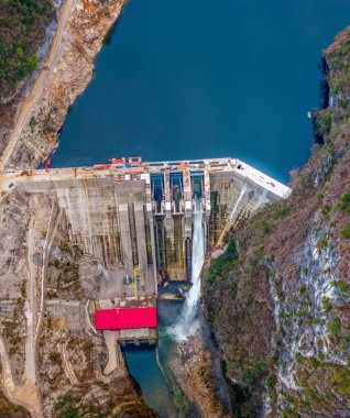 Çin 'in Guizhou eyaletindeki Jiacha Sahne Bölgesi Kış Manzarası