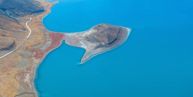 Shannan City, Tibet, Çin 'de kışın yüksek rakımlı çayır manzarası