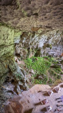 Libo, Guizhou, Çin 'deki açık hava macera parkı manzarası