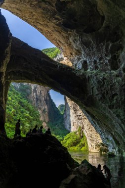 Çin, Guizhou, Anshun 'daki Büyük Bilge' nin Göz Manzarası.