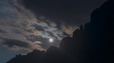 Guangxi, Çin 'deki Shengtang Dağı manzarasının hızlandırılmış fotoğrafı