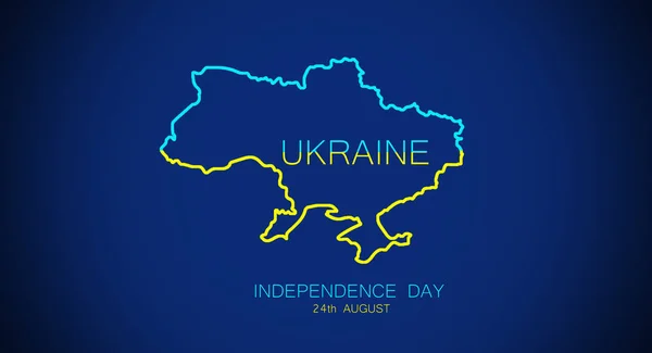 2015 Anniversary Banner Ukrainian Text Years Independence Day Numbers National — 스톡 사진