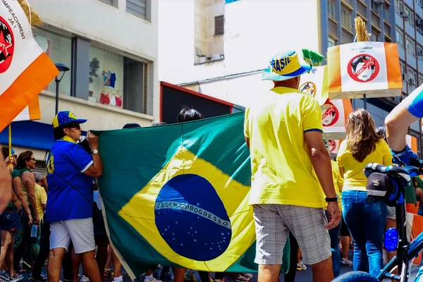 Vassouras - Protesto Campinas —  Fotos de Stock