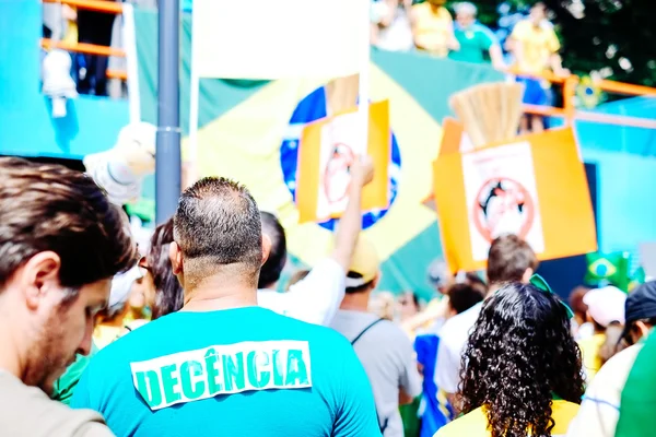 Vassouras - Protesto Campinas — Stockfoto