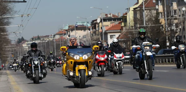 Sofia Bulgarie Avril 2021 Les Motards Ont Célébré Ouverture Saison — Photo