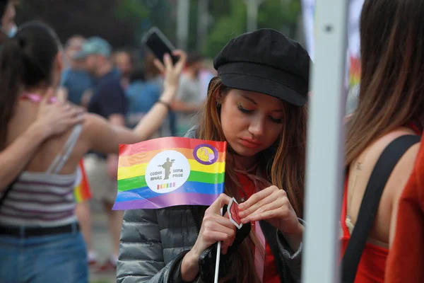 Sofia Bulgarien Juni 2021 Die Alljährliche Lgbt Veranstaltung Sofia Pride — Stockfoto