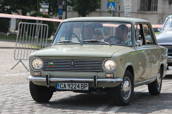 Sofía Bulgaria Junio 2021 Desfile Viejos Coches Retro Spring Retro — Foto de Stock