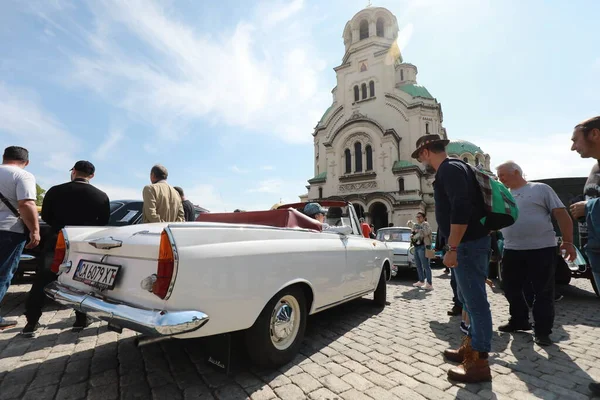 Sofia Bulgaria June 2021 Parade Old Retro Cars Spring Retro — Stock Photo, Image