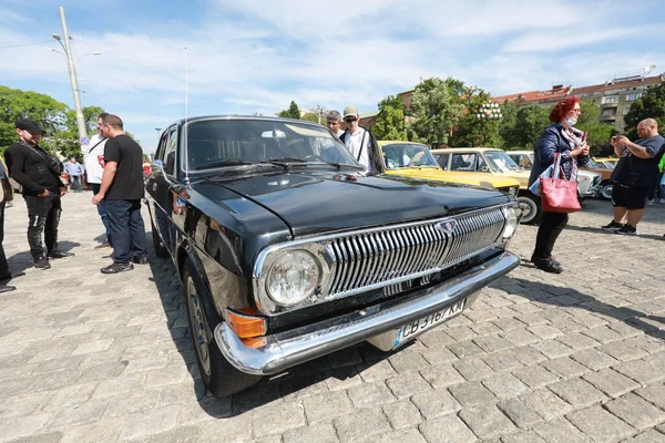 Sofia Bulgaria June 2021 Parade Old Retro Cars Spring Retro — Stock Photo, Image