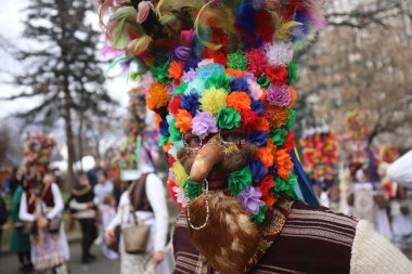 Kyustendil, Bulgaristan - 7 Şubat 2026: Üçüncü Maskeli Balo Festivali 