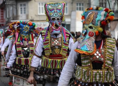 Kyustendil, Bulgaristan - 7 Şubat 2026: Üçüncü Maskeli Balo Festivali 