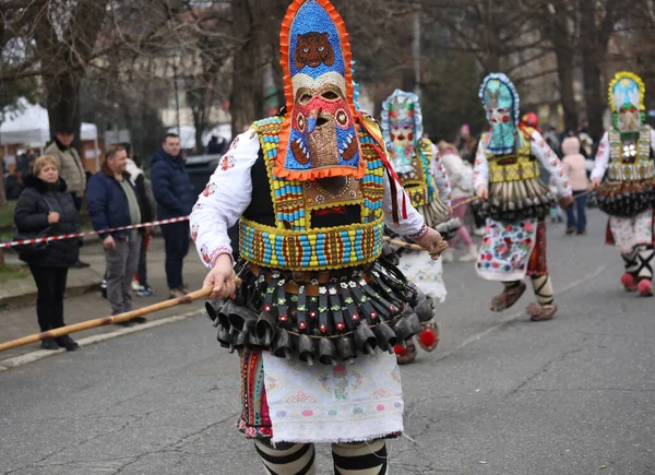 Kyustendil, Bulgaristan - 7 Şubat 2026: Üçüncü Maskeli Balo Festivali 