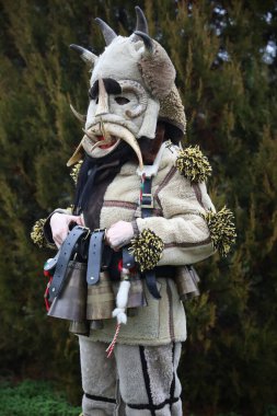 Gniljane Quarter, Novi Iskar near, Sofya, Bulgaristan - 15 Şubat 2026: Maskeli Balo Festivali 