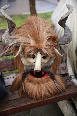 Gniljane Quarter, Novi Iskar near, Sofya, Bulgaristan - 15 Şubat 2026: Maskeli Balo Festivali 