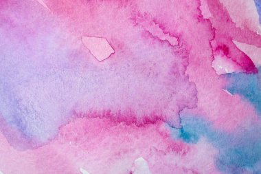 Kağıt dokusunda farklı katmanlara sahip soyut suluboya arkaplan, pembe mavi sanat