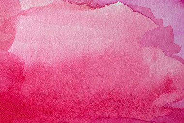 Magenta Kağıt Doku. Arka plan, pembe suluboya el çizimi