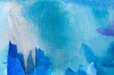 Kağıt dokusunda mavi suluboya, arkaplan tasarımı, elle boyanmış element