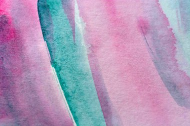 Kağıt dokusunda farklı katmanlara sahip soyut suluboya arkaplan, pembe mavi sanat