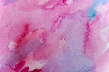 Kağıt dokusunda farklı katmanlara sahip soyut suluboya arkaplan, pembe mavi sanat