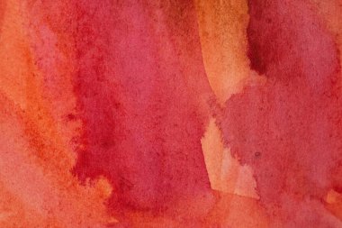 Soyut desen fırça mürekkebi arka plan kırmızı akvaryum suluboya el boyası