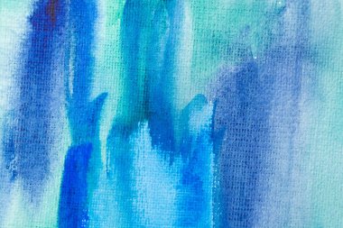 Soyut desen fırça mürekkebi arka plan akvaryum suluboya el boyası. Dekoratif mavi duvar kağıdı