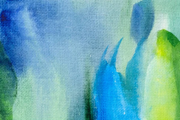 Синьо Зелені Акварелі Паперовій Текстурі Дизайн Фону Ручний Пофарбований Елемент — стокове фото