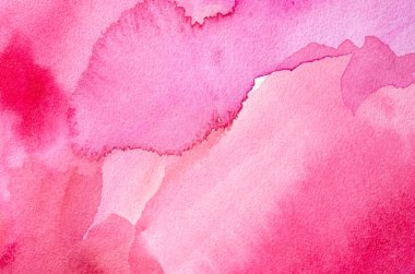 Magenta Kağıt Doku. Arka plan, pembe suluboya el çizimi