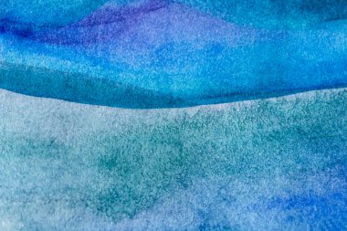 Kağıt dokusunda mavi suluboya, arkaplan tasarımı, elle boyanmış element