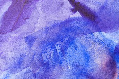 Soyut El, ıslak kağıt üzerine mavi suluboya arkaplan, yaratıcı duvar kağıdı veya tasarım için doku.