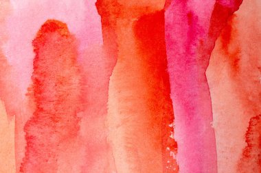 Soyut desen fırça mürekkebi arka plan kırmızı akvaryum suluboya el boyası