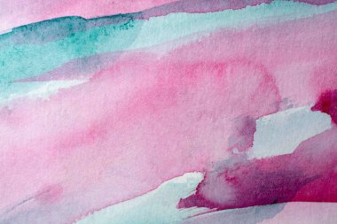 Kağıt dokusunda farklı katmanlara sahip soyut suluboya arkaplan, pembe mavi sanat