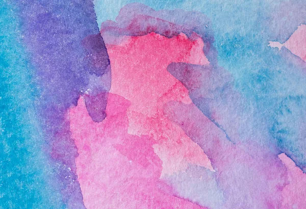 Abstract Watercolor Background Colorful Different Layers Paper Texture Pink Blue — Stock Photo, Image