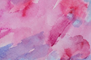 Magenta Kağıt Doku. Arka plan, pembe suluboya el çizimi