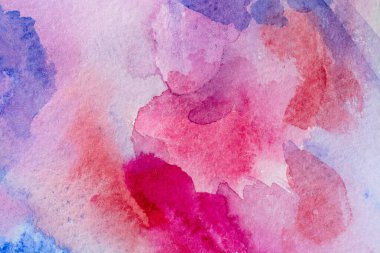 Kağıt dokusunda farklı katmanlara sahip soyut suluboya arkaplan, pembe mavi sanat