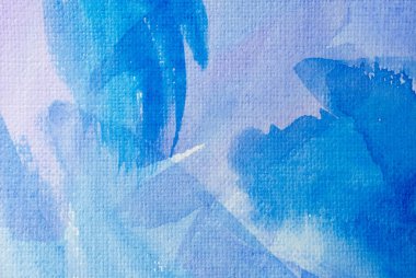 Soyut El, ıslak kağıt üzerine mavi suluboya arkaplan, yaratıcı duvar kağıdı veya tasarım için doku.