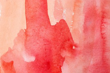 Kağıt dokusunda kırmızı suluboya boya, arkaplan tasarımı, elle boyanmış element