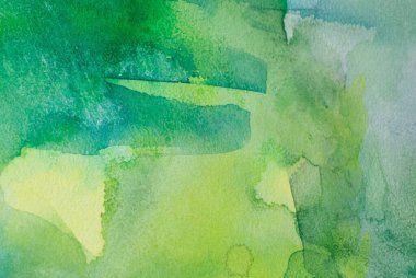 Soyut desen fırça mürekkebi arka plan akvaryum suluboya el boyası. Dekoratif yeşil duvar kağıdı