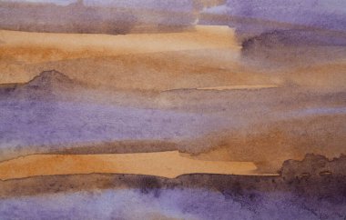 Soyut suluboya resim arka planı, doku arkaplanı. Dekoratif kahverengi duvar kağıdı. Koyu kağıdın yapısı.