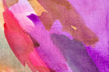 Kağıt arka planda soyut suluboya el boyası. Dekoratif pembe duvar kağıdı. Yapı kağıdı.