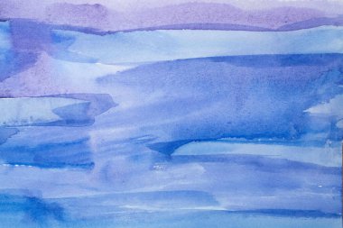 Soyut El, ıslak kağıt üzerine mavi suluboya arkaplan, yaratıcı duvar kağıdı veya tasarım için doku.